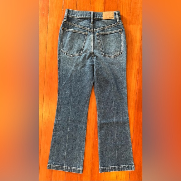 NWT Madewell The Perfect Vintage Flare Crop - 25 Blue - Picture 6 of 9